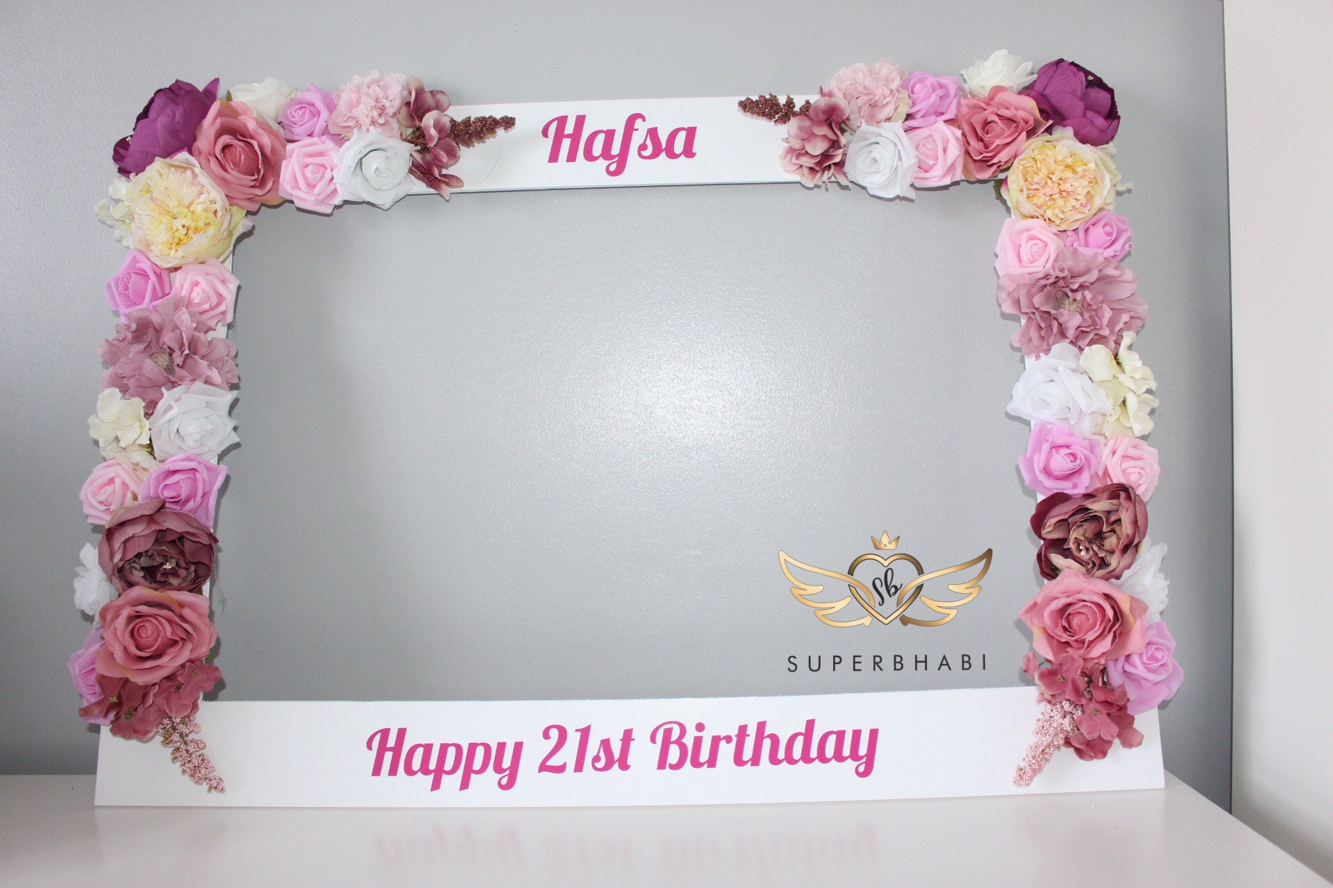 Selfie Frame / Personalised Selfie Frame / Mehndi Selfie Frame Etsy UK