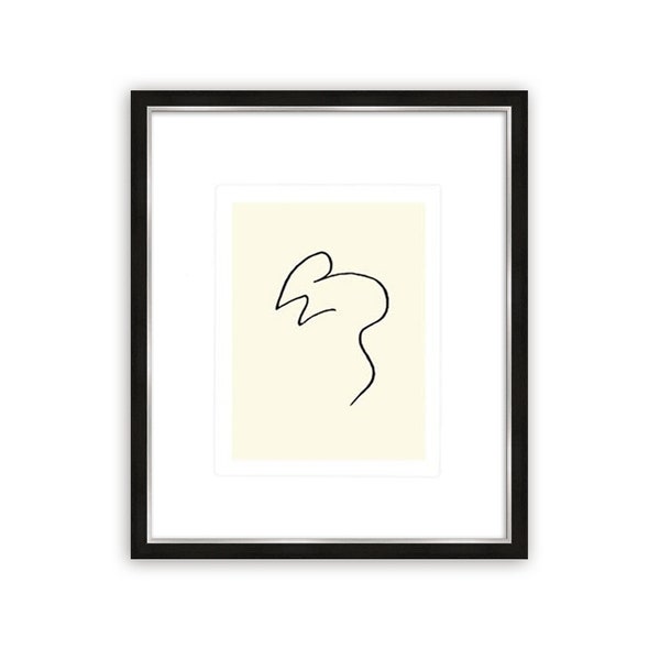 artissimo / Pablo Picasso Bild / Poster gerahmt 63x53cm / Kunstdruck mit hochwertigem Rahmen / Galerierahmung / Wandbild / Tiere Maus