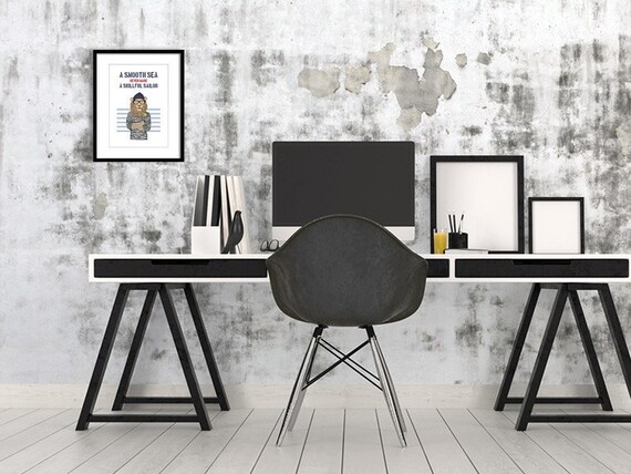 artissimo Poster mit Spruch Plakat Kunstdruck Bild Sprüche Zitat Geschenk Din A4