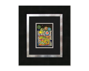 artissimo / High quality framed art print 40 x 45 cm / Poster with frame / Mural / Picture / Friedensreich Hundertwasser : Park