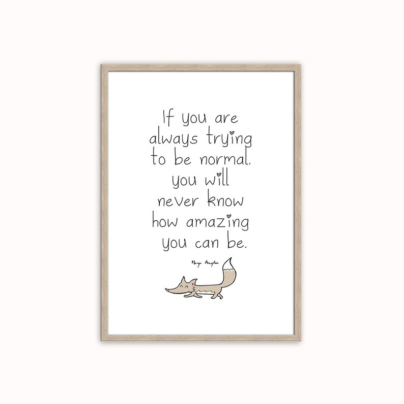 Artissimo SpruchBild mit Rahmen 51x71cm / Poster mit Sprüchen Etsy