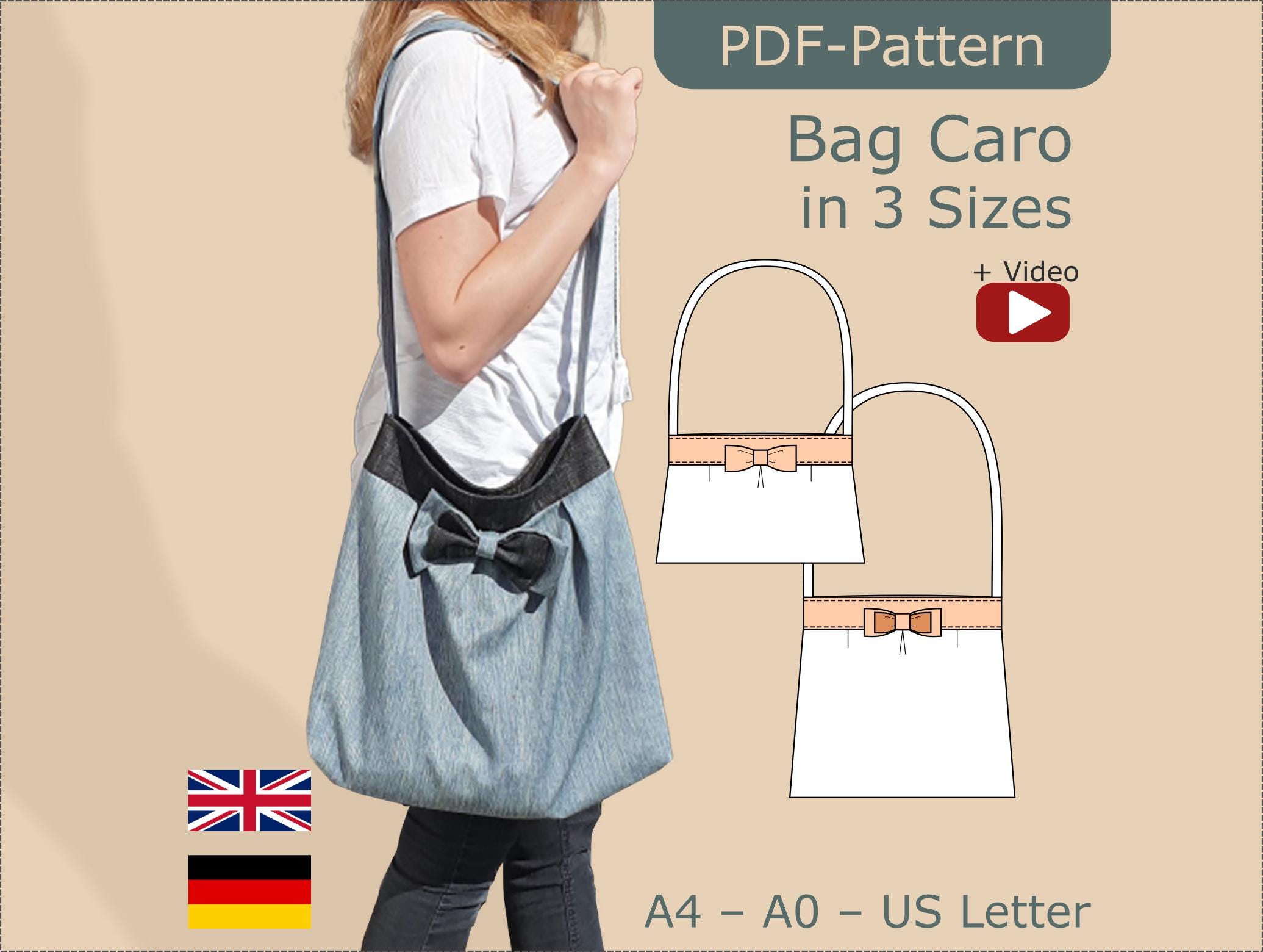 Magnetverschluss tasche