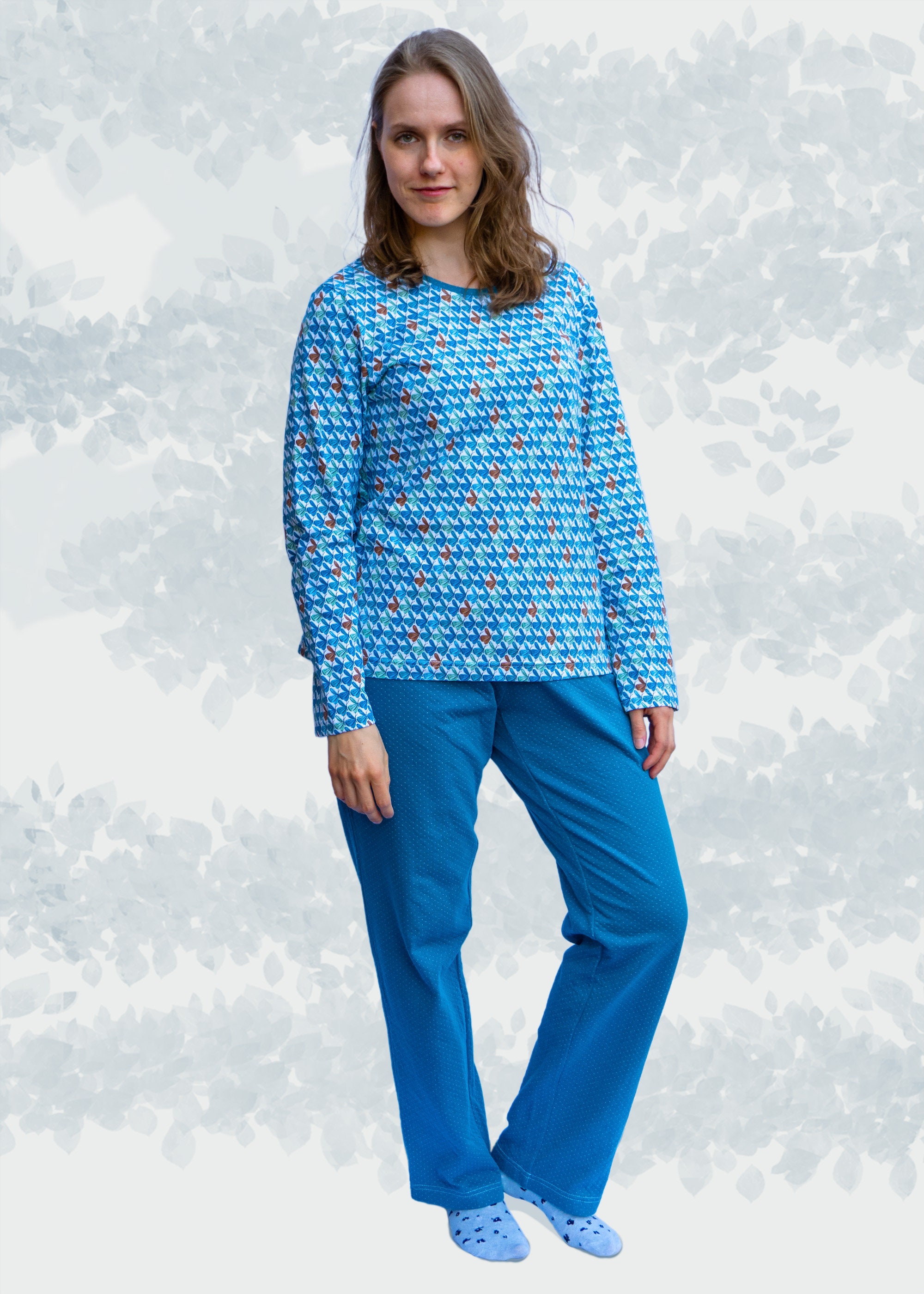 PDF Pattern Pajamas Woman Pajama Set Women Shirt and Pants Pajama Pants ...