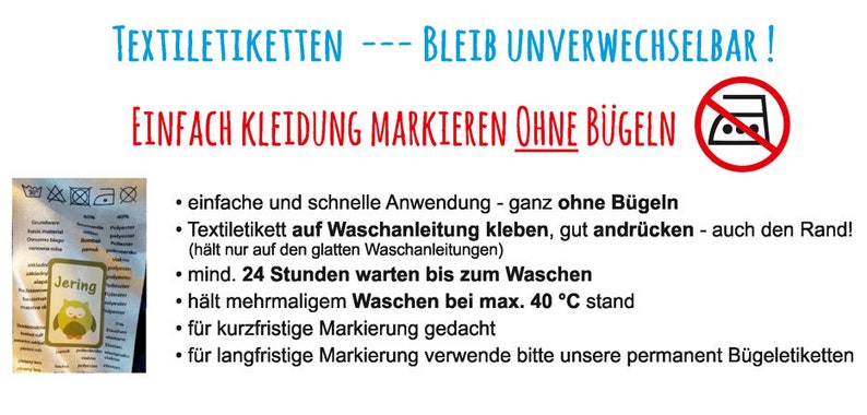 45 Kleidungsaufkleber rund waschbar Anker weiß-blau Textiletiketten, Wäscheetiketten, Kleidungsetiketten ohne Bügeln Bild 3