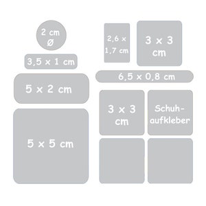 Namensaufkleber Set für Kindergarten Igel Fliegenpilz 87 Stück, Namensaufkleber, Textilaufkleber, Schuhaufkleber Bild 2