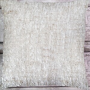 Retro Kissen Palmenblätter 40x40cm 50x50cm, Palmwedel beige grau, Palmen Kissenhülle, Kissenbezug Blätter Vintage Dschungel Boho Bezug Bild 8