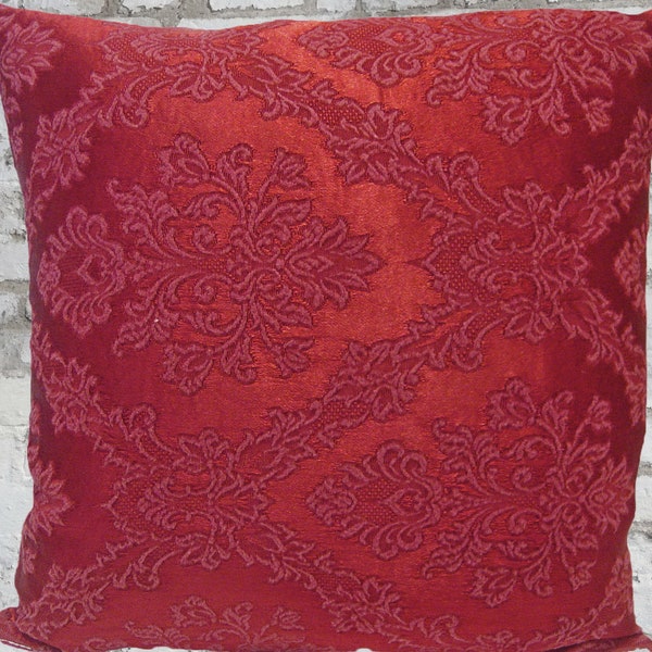 Precious Art Nouveau tapestry brocade, red wine red cushion 40 x 40 cm | 50 x 50 cm vintage cushion cover, cushion cover, mid-century style, boho cover