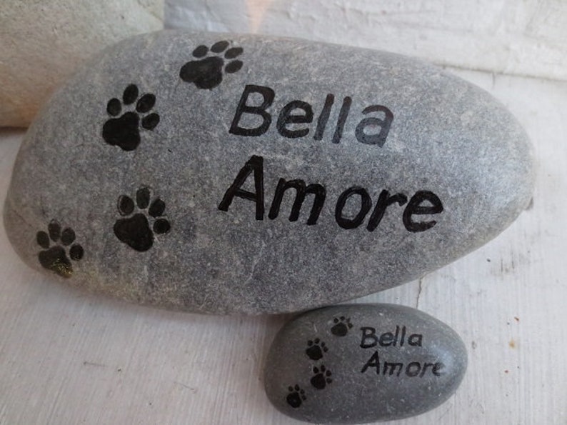 Trauerstein Hund Katze mit Pfoten 10x7 Gedenkstein Hund Etsy