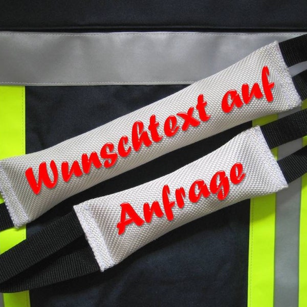 Beißwurst  aus Feuerwehrschlauch mit Wunschtext bedruckt