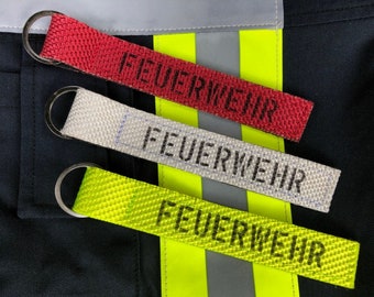 Schlüsselanhänger Feuerwehrschlauch "FEUERWEHR"