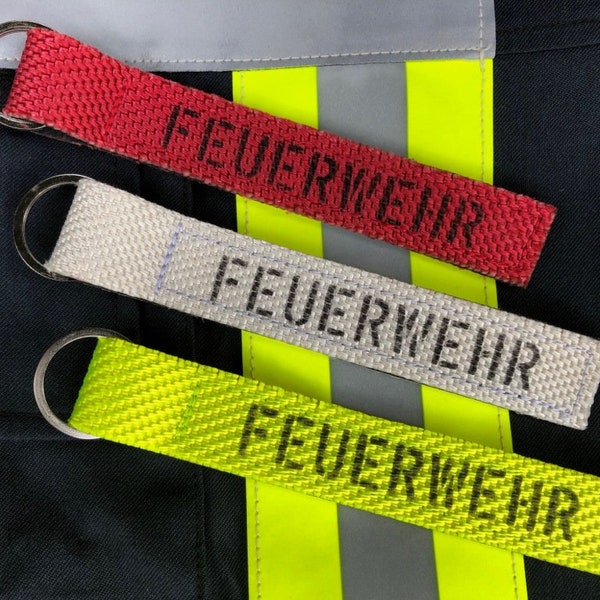 Schlüsselanhänger Feuerwehrschlauch "FEUERWEHR"