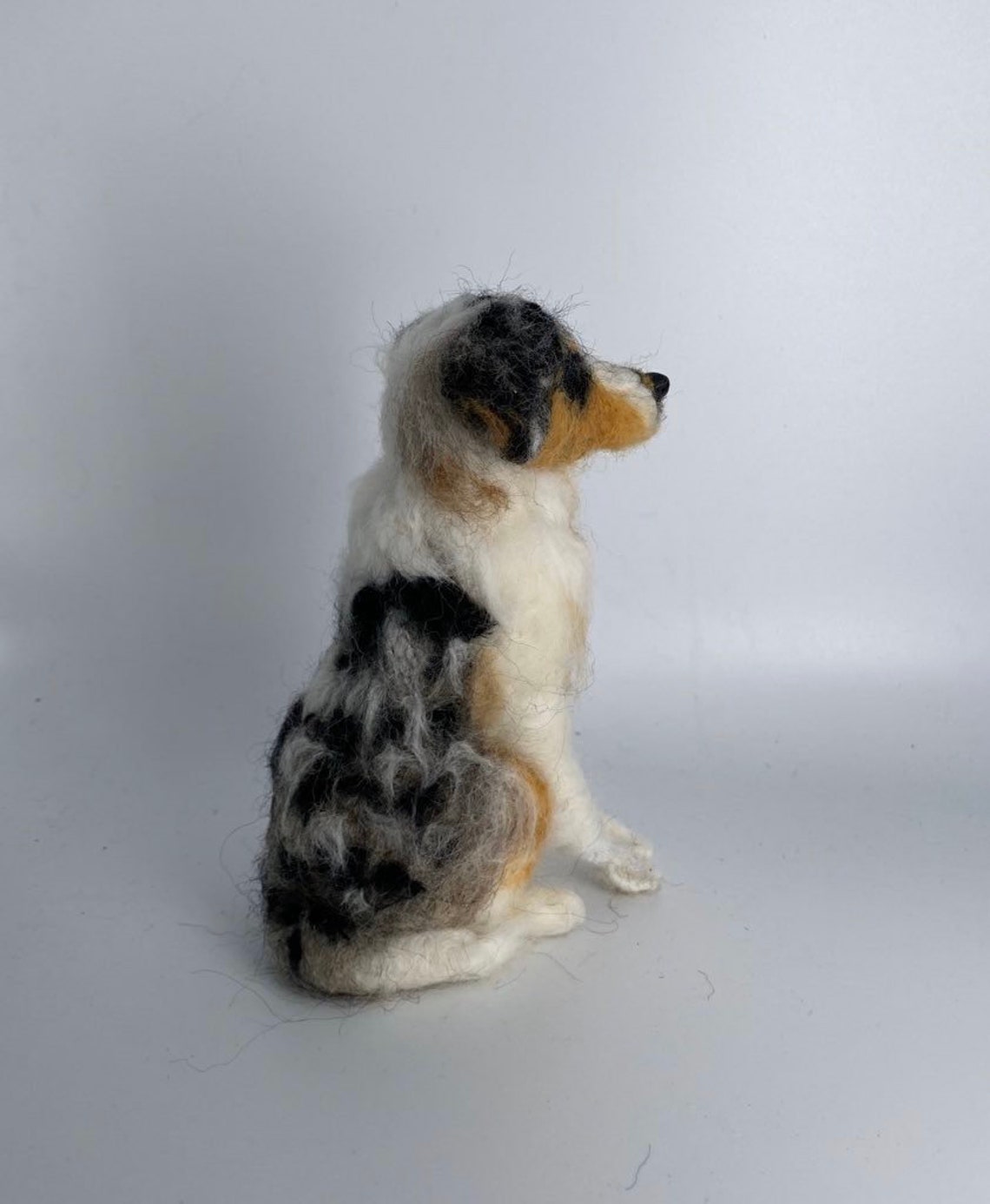 Collie Hund Miniatur Portrait Nadel gefilzt Haustier Skulptur Etsy