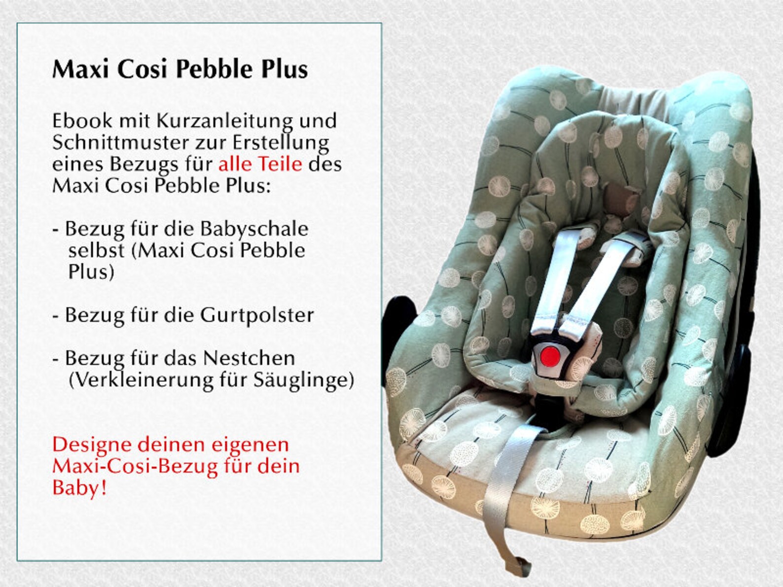 Maxi Cosi Pebble Plus Bezug Waschen Ebook* Schnittmuster Bezug Maxi Cosi Pebble Plus - Etsy.de