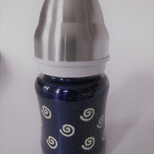Baby Edelstahl Isolier-Trinklernflasche 120ml Bild 4