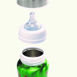 Baby Edelstahl Isolier-Trinklernflasche 120ml Bild 5