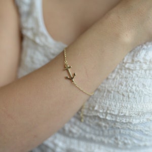 Anchor bracelet - Maritime bracelet in gold or silver