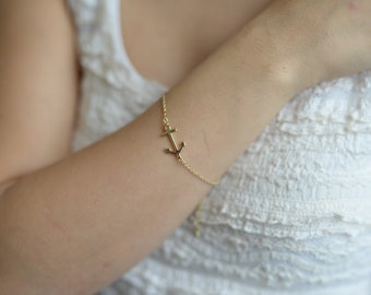 Anker Armband  - Maritimes Armkettchen in Gold oder Silber