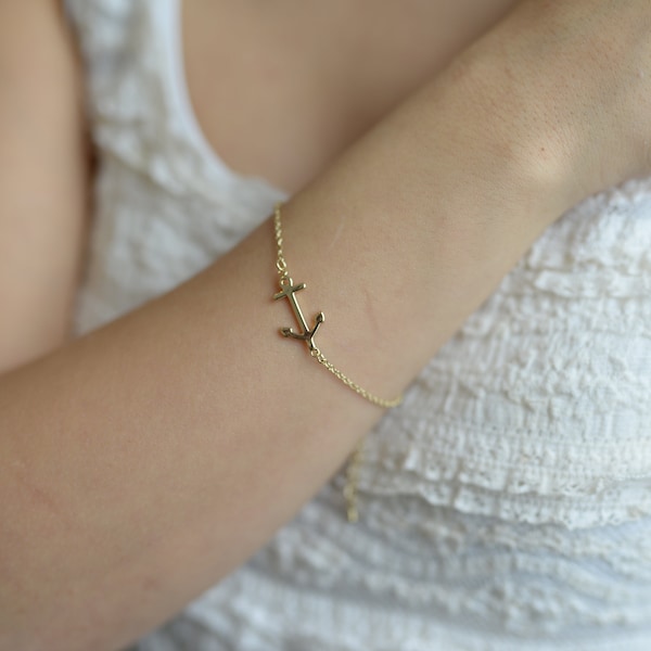 Anker Armband  - Maritimes Armkettchen in Gold oder Silber