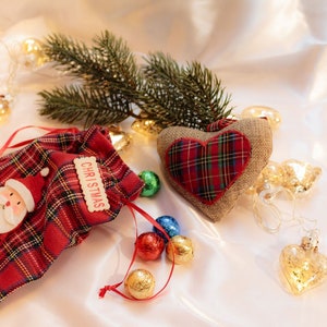 Kerstkaart met een mooi kerstmotief en een kleine kerstgroet