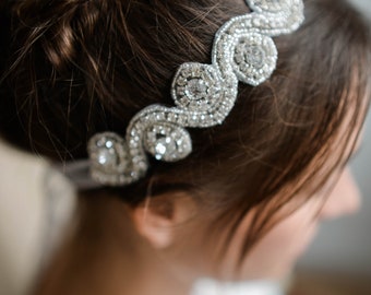 Romantisches Haarband für die Braut - Haarschmuck