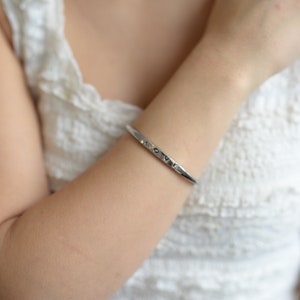 LOVE bangle in silver - bangle with love