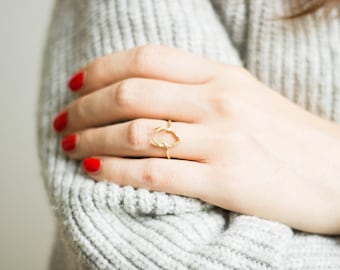 Ring antlers in gold, silver or rose gold - deer antler ring