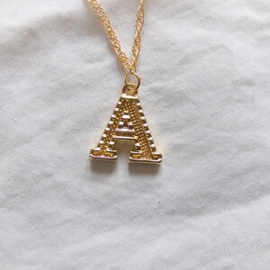 Initials necklace with letters pendant gift for girlfriend image 4