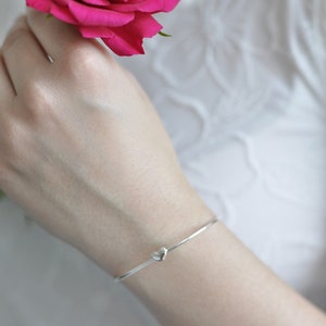 4x Trauzeugin Armband Offener Herz Armreif: Gold oder Silber plus Geschenkverpackung mit Thank You Sticker Bild 5
