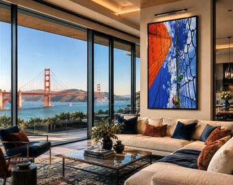 Golden Gate Bridge Art Print: San Francisco California Decor