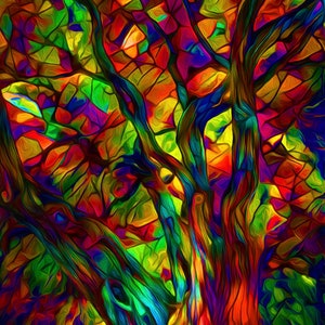canvas wall art,Stained Glass panel,stained glass effect,stained glass,stained glass wall art,bohemian art,stained glass wall art,mosaic