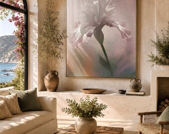 Iris Canvas or Metal Print: Floral Wall Decor