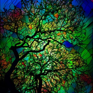 canvas art,Stained Glass panel,stained glass window hangings,stained glass tree,stained glass wall art,,stained glass wall art,