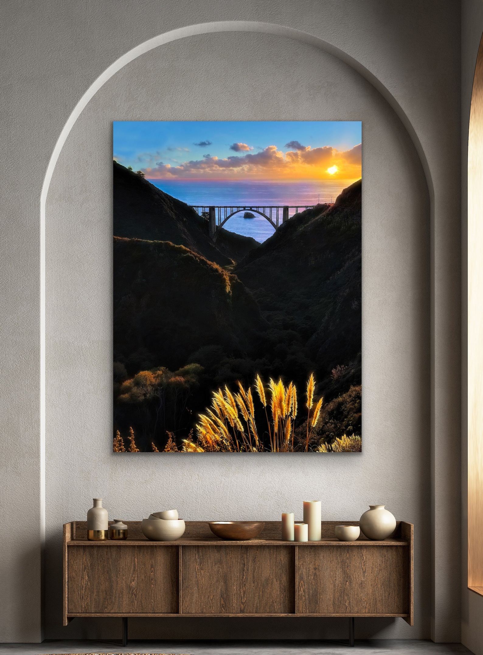 Bixby Bridge Canvas Print: Big Sur Coastal Wall Art - Etsy