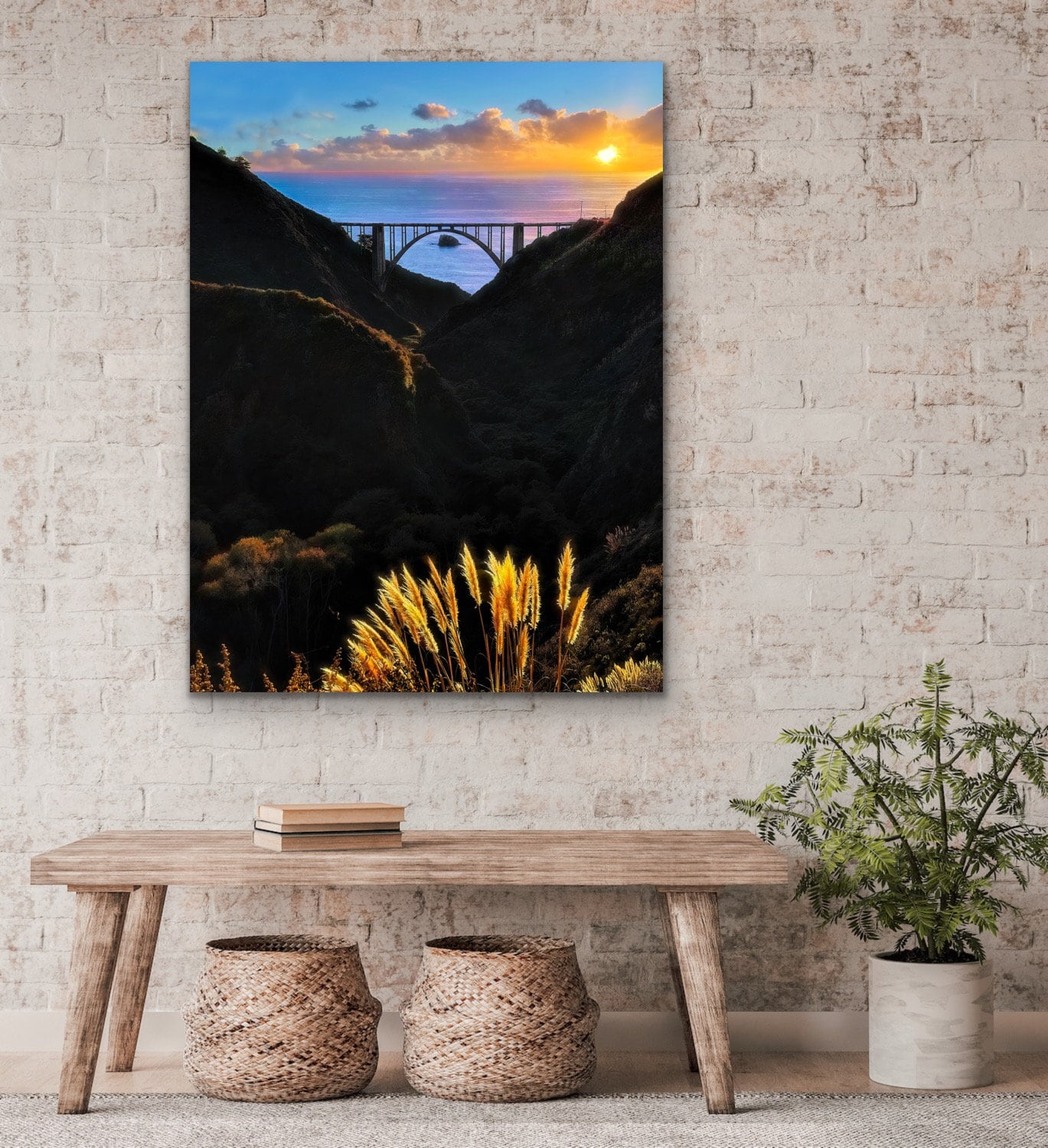 Bixby Bridge Canvas Print: Big Sur Coastal Wall Art - Etsy