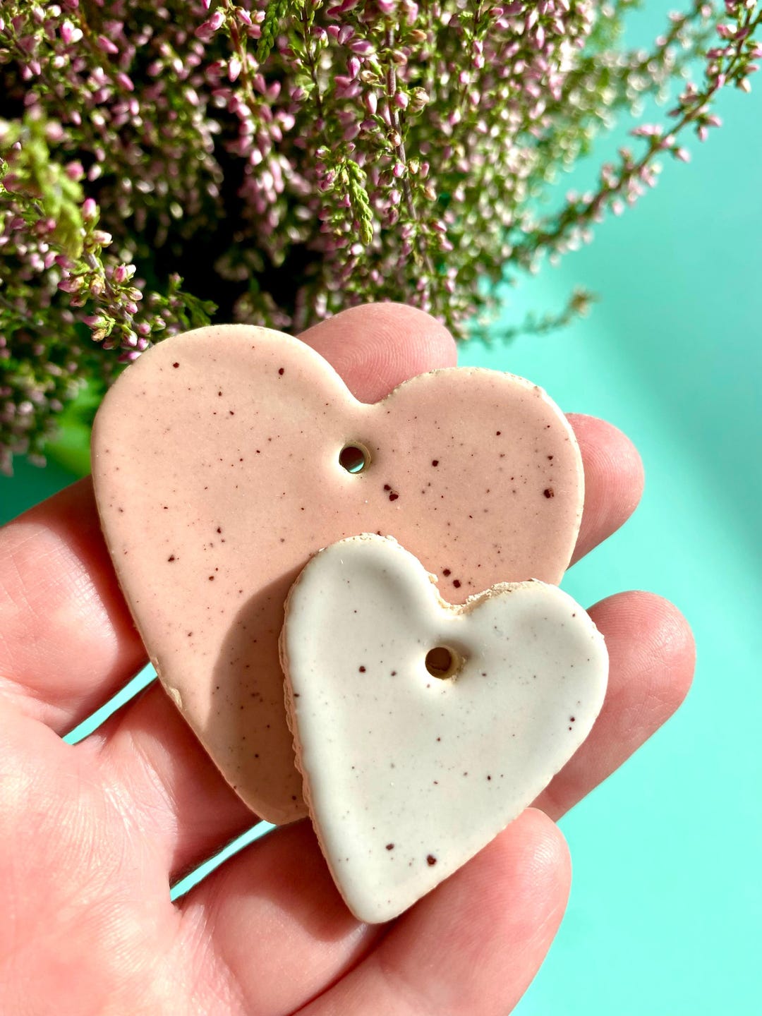 Pink Heart Window Pendant