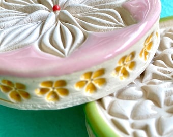 Pietre profumate "Fragrance Moments Blossom Edge" in ceramica fatte a mano, per oli profumati, profumatori per ambienti, oli essenziali, diffusori.