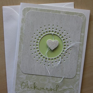 verspielte Hochzeitskarte