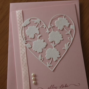 Glückwunschkarte rosa