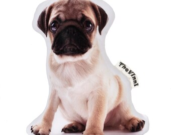 pug shaped cushion
