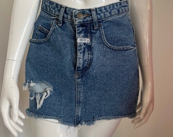 Marithé + Francois Girbaud Distressed Mini Denim XS/S