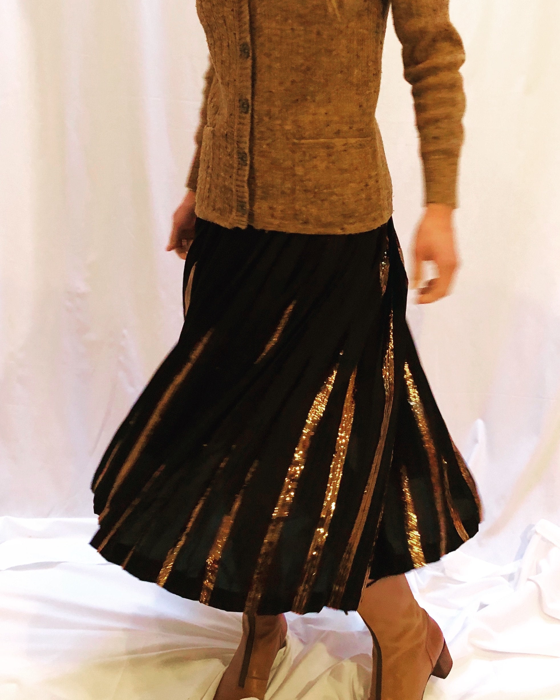 【ヴァレンティノ】 Skirts - Pleated Skirts スカート Vintage Valentino Pleated Sequin Skirt S - Etsy