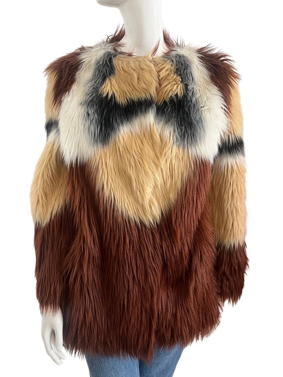 Custo Barcelona Reversible Faux Fur Coat