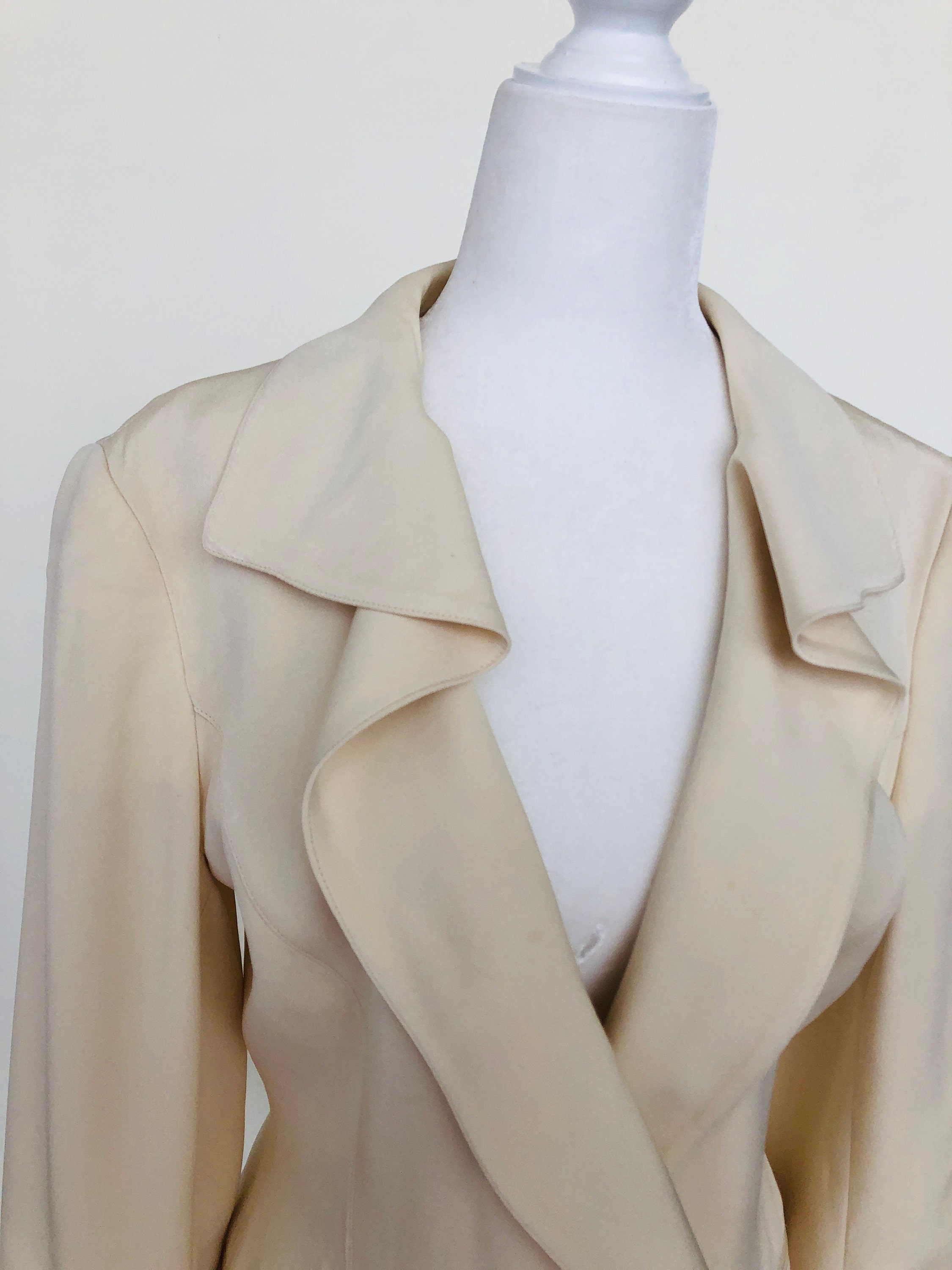 ジャケット・アウター STATE OF CLAUDE MONTANA C18 Vintage State of Claude Montana Women's Blazer Jacket 44