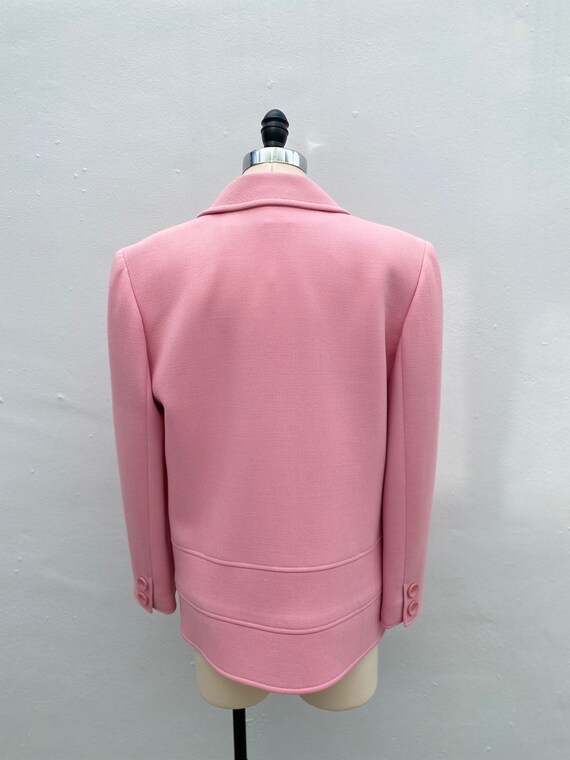 Valentino 1980s Vintage Pink Wool Pea Coat 10 M - image 2