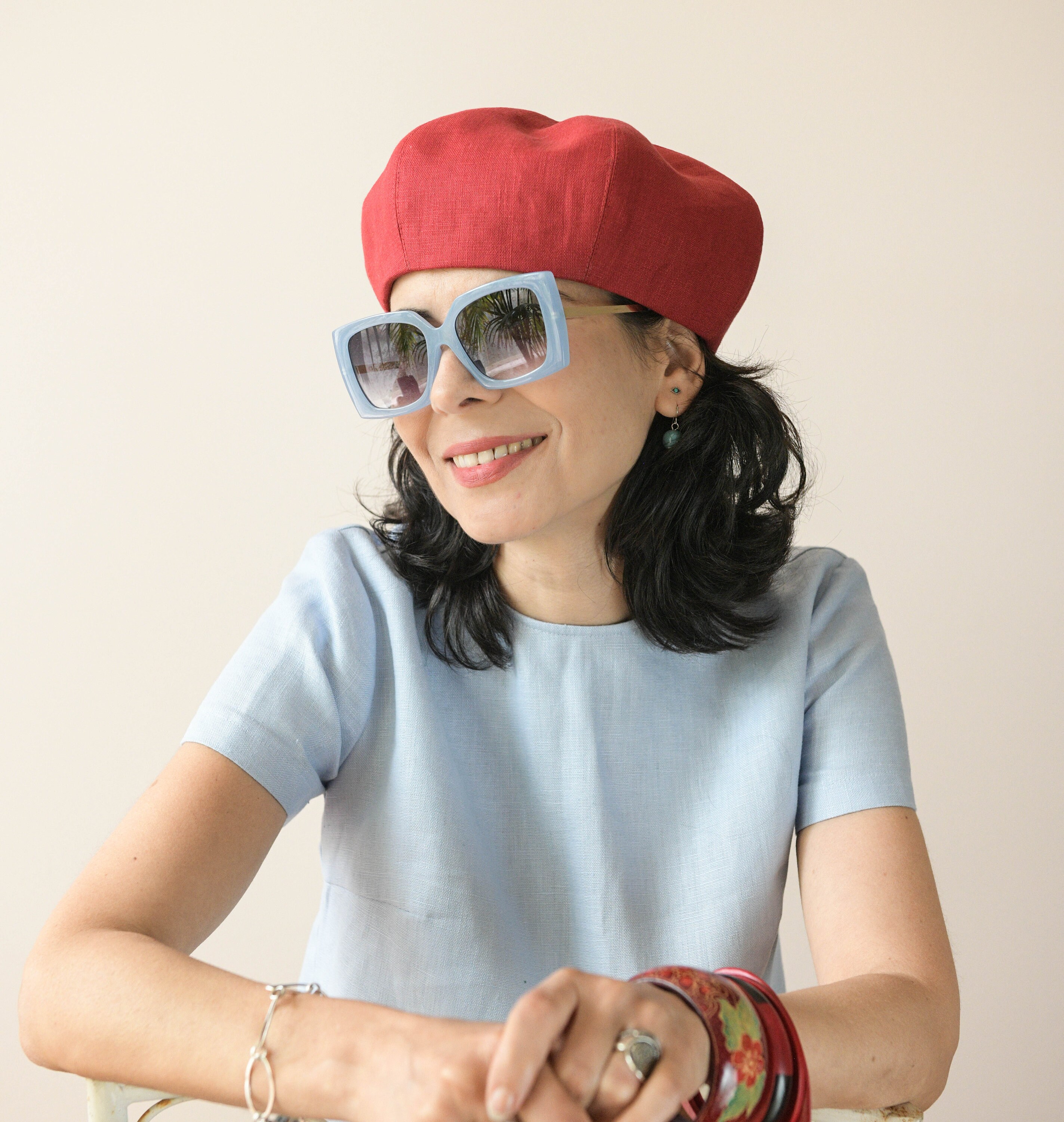 Linen Beret for Women Berets for Women Berets Summer Beret Etsy