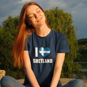 I love Shetland t-Shirt for scottish island lover