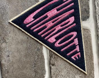 Custom Pennant Felt Patch: Embroidered Varsity Letter, Iron-On or Sew-On