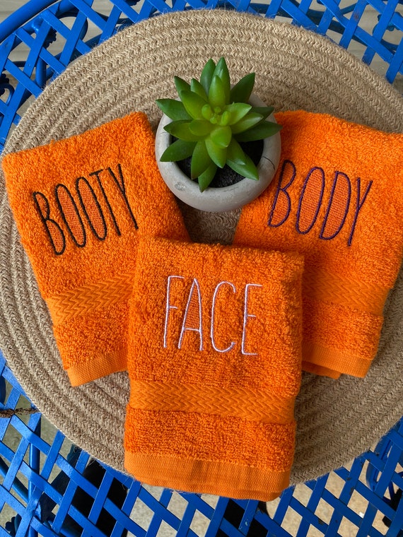Farmhouse Body Face Booty Facecloth Washcloth Towel