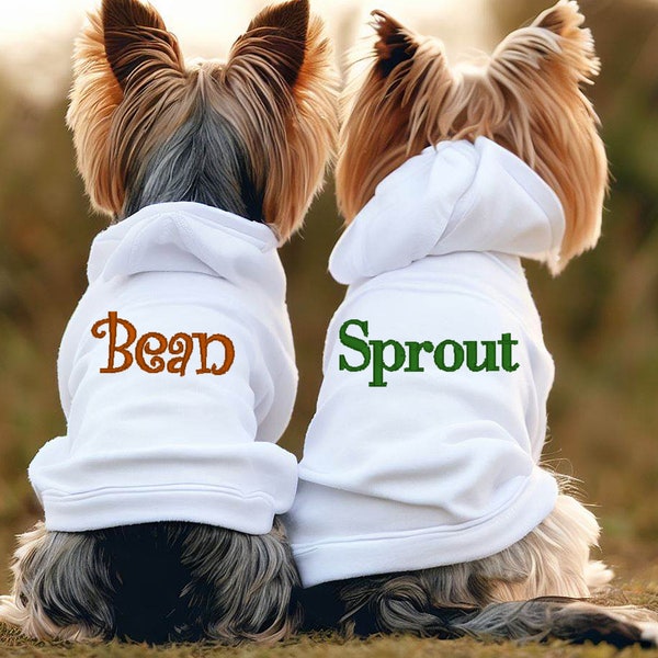 Personalized Dog Pet Hoodie Sweatshirt Puppy Apparel