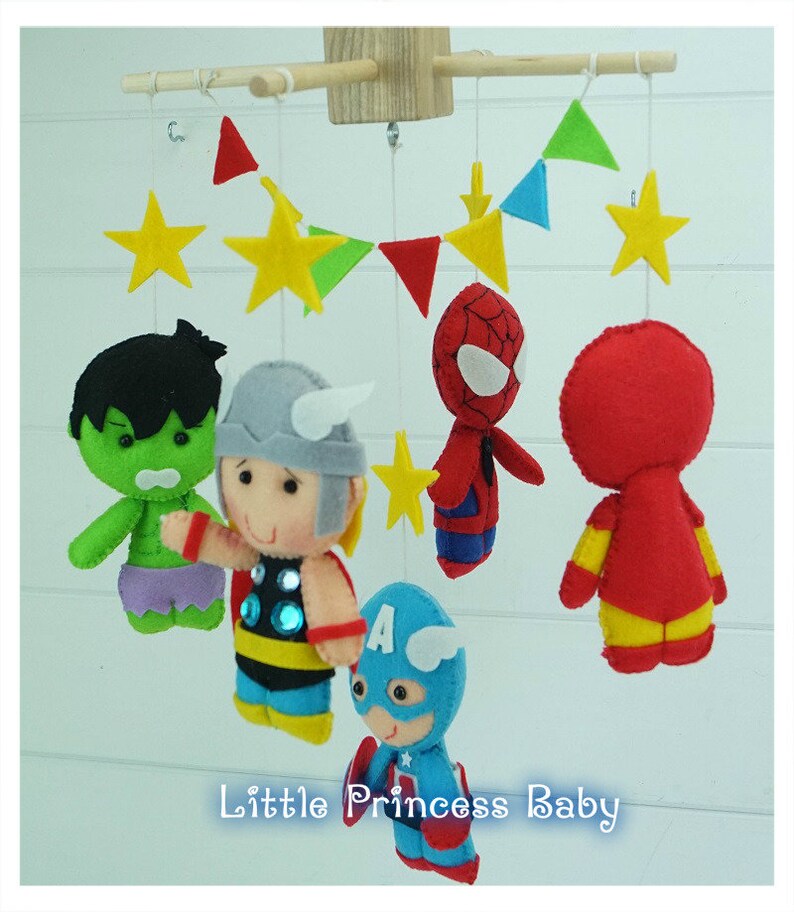marvel baby crib mobile
